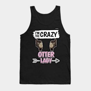 Sea Otter I'm The Crazy Otter Lady Tank Top